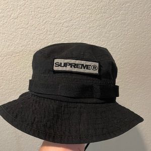 Supreme Reflective Patch Boonie Black / Bucket Hat